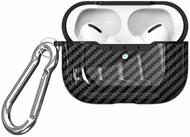 Etui Beline Carbon Cover do AirPods Pro Czarny (5905359811107) - obraz 2