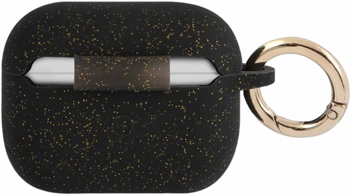 Etui CG Mobile Guess Silicone Glitter do AirPods Pro Czarny (3666339010270) - obraz 3
