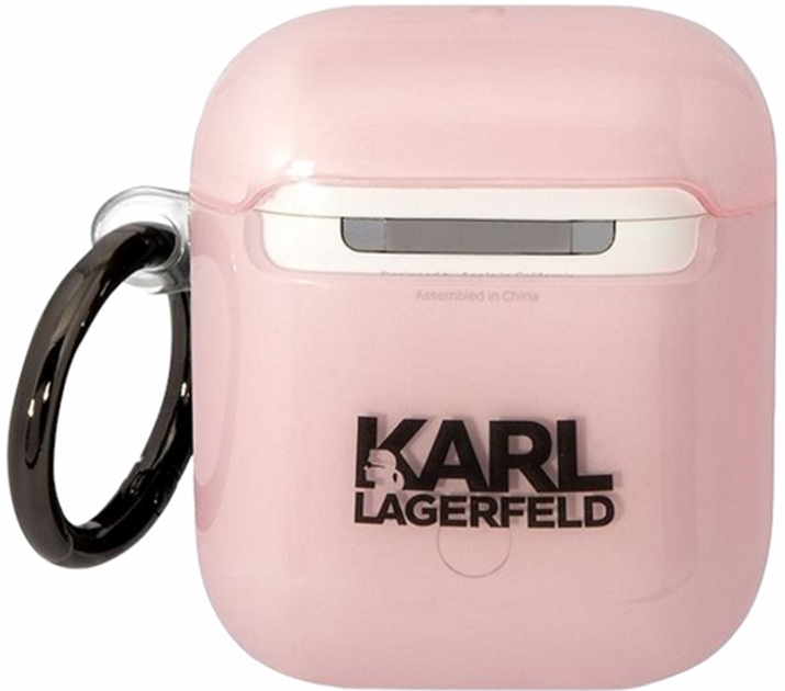 Etui CG Mobile Karl Lagerfeld Ikonik Choupette do AirPods 1 / 2 Różowy (3666339088071) - obraz 2