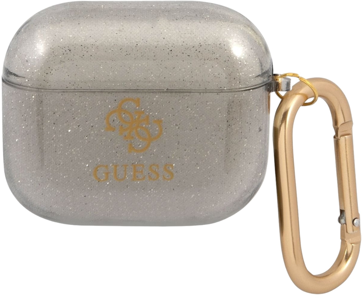 Etui CG Mobile Guess Glitter Collection do AirPods 3 Czarny (3666339009861) - obraz 1