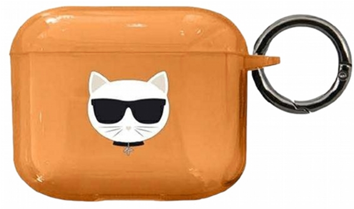 Чохол CG Mobile Karl Lagerfeld Choupette для AirPods 3 Orange (3666339009304) - зображення 1