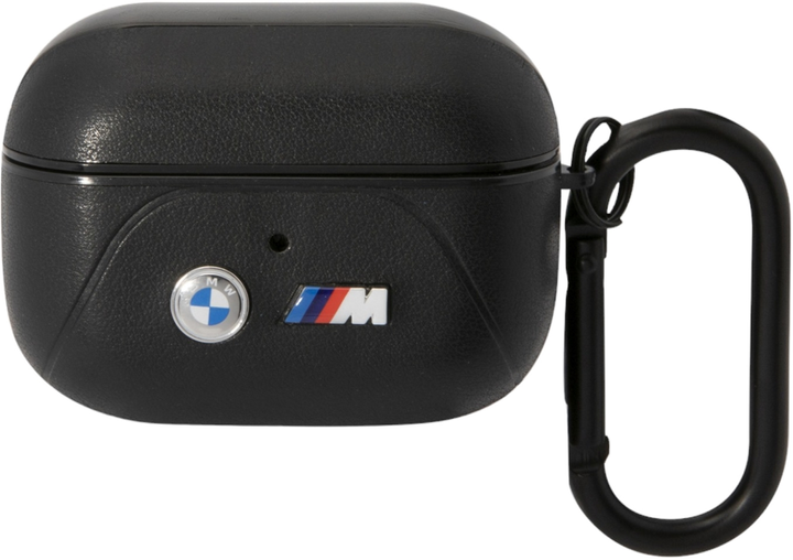 Чохол CG Mobile BMW Leather Curved Line BMAP22PVTK для AirPods Pro Black (3666339089542) - зображення 1