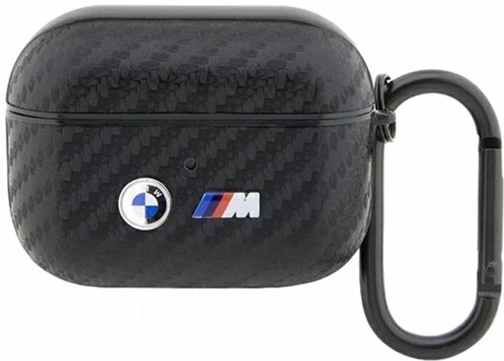 Чохол CG Mobile BMW Carbon Double Metal Logo BMAPWMPUCA2 для AirPods Pro Black (3666339123833) - зображення 1