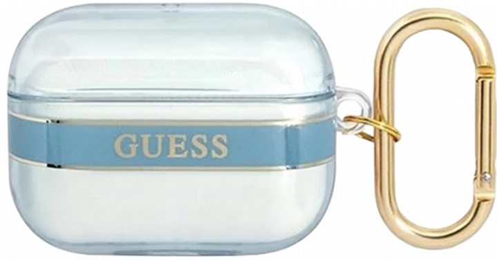 Чохол CG Mobile Guess Strap Collection GUA3HHTSB для AirPods 3 Blue (3666339047122) - зображення 1