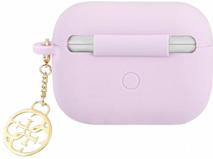 Etui CG Mobile Guess Silicone Charm 4G Collection GUA3LSC4EU do AirPods 3 Fioletowy (3666339039295) - obraz 2