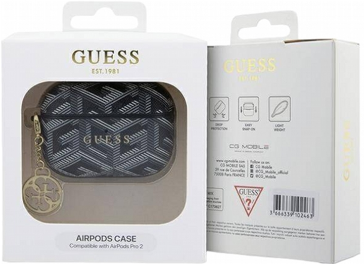 Etui CG Mobile Guess GCube Charm GUAP2PGCE4CK do AirPods Pro 2 Czarny (3666339171148) - obraz 3