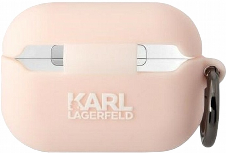 Чохол CG Mobile Karl Lagerfeld Silicone Karl Head 3D KLAP2RUNIKP для Apple AirPods Pro 2 Pink (3666339099251) - зображення 2