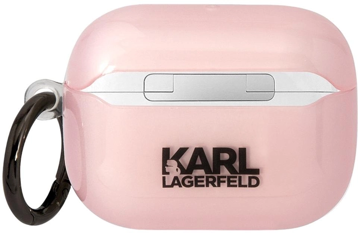 Etui CG Mobile Karl Lagerfeld Ikonik Choupette KLAPHNCHTCP do Airpods Pro Różowy (3666339088088) - obraz 2