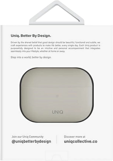 Etui Uniq Lino Silicone do AirPods Pro 2 Beżowy (8886463683538) - obraz 6