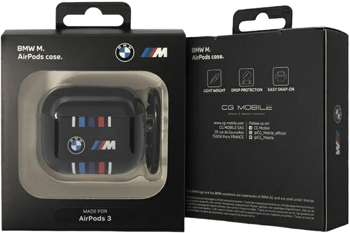 Чохол CG Mobile BMW Multiple Colored Lines для AirPods 3 Black (3666339089641) - зображення 6