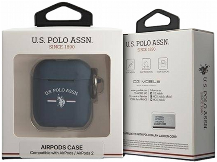 Чохол CG Mobile US Polo Сase USACA2SFGV для AirPods 1 / 2 Navy Blue (3666339009496) - зображення 3