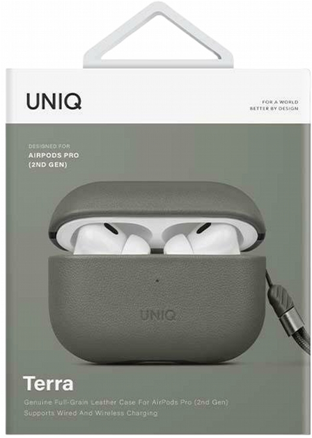 Etui Uniq Terra do AirPods Pro 2 Zielony (8886463683859) - obraz 3