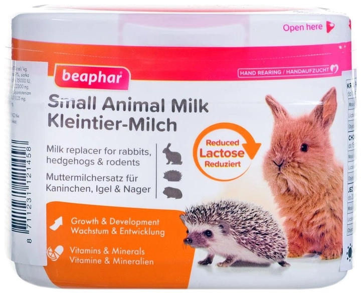 Сухе молоко Beaphar Small Animal Milk для дрібних тварин 200 г (8711231121458) - зображення 1