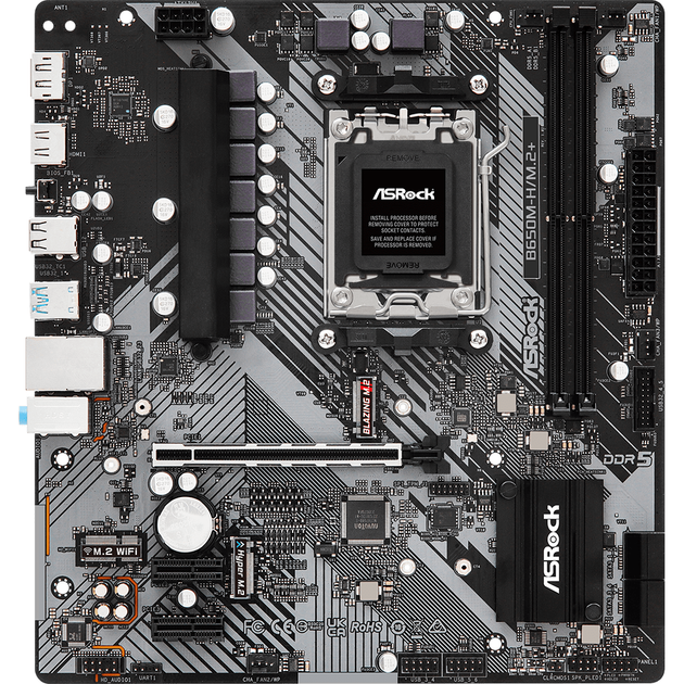 Материнская плата ASRock B650M-H/M.2+ SocAM5/MicroATX/AMD B650 ...