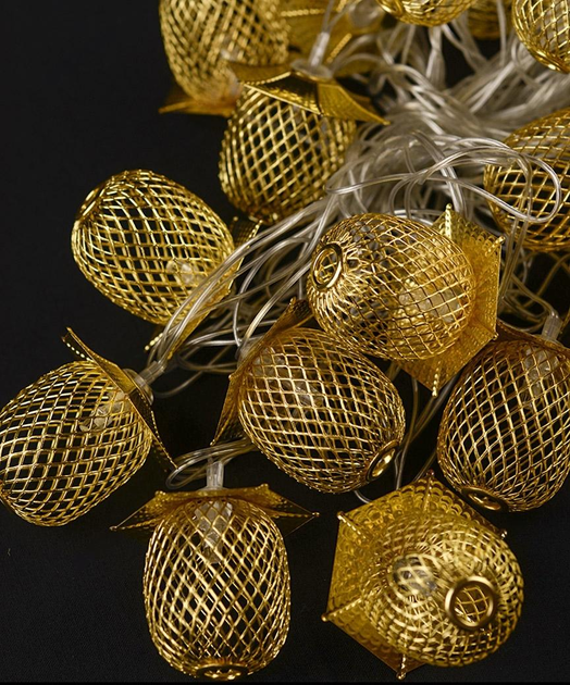 Світлодіодна новорічна гірлянда "Ліхтарик-сітка" 20 LED, 5м + перехідник, 220V, IP44, Теплий білий - Фото 2 Світлодіодна новорічна гірлянда "Ліхтарик-сітка" 20 LED, 5м + перехідник, 220V, IP44, Теплий білий - зображення 2