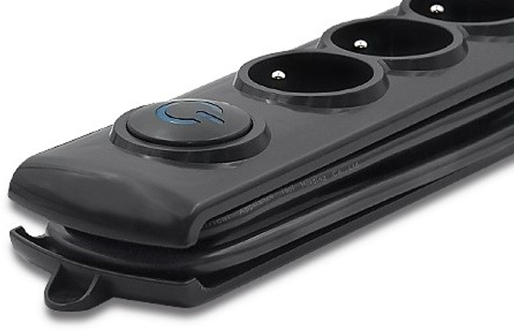 Listwa antyprzepięciowa Qoltec 2.5 m czarna (5901878501055) - obraz 3
