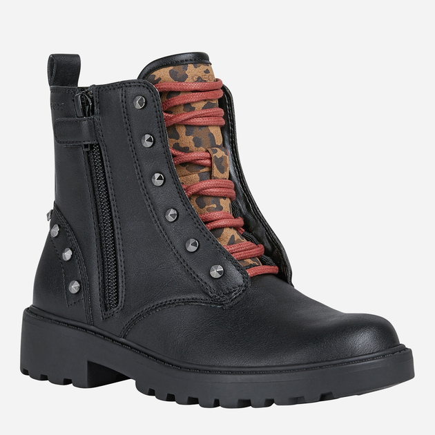 Trzewiki młodzieżowe dziewczęce Geox Ankle Boots J1620B000BC-C9BT6 35 Czarne (8050036284389) - obraz 3