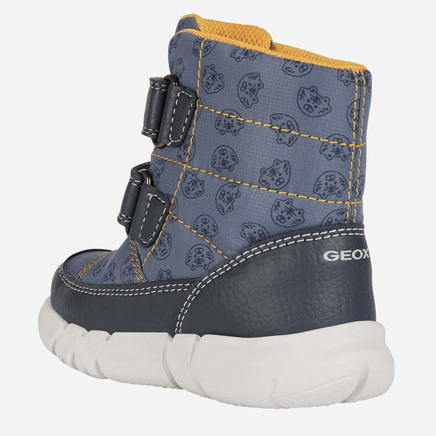 Дитячі зимові чоботи для хлопчика Geox Ankle Boots B043PC0MNBU-C4172 23 Сині (8050036760999) - зображення 3