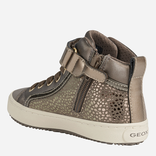 Sneakersy dziecięce dla dziewczynki wysokie Geox Sneakers J744GI0DHAJ-C5005 30 Brązowe (8050036296009) - obraz 4