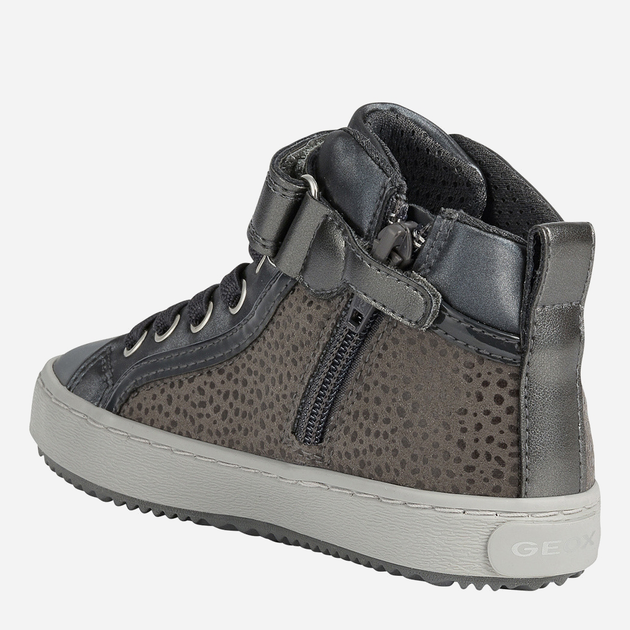 Дитячі кеди для дівчинки Geox Sneakers J744GI0DHAJ-C9002 31 Сірі (8050036296337) - зображення 4