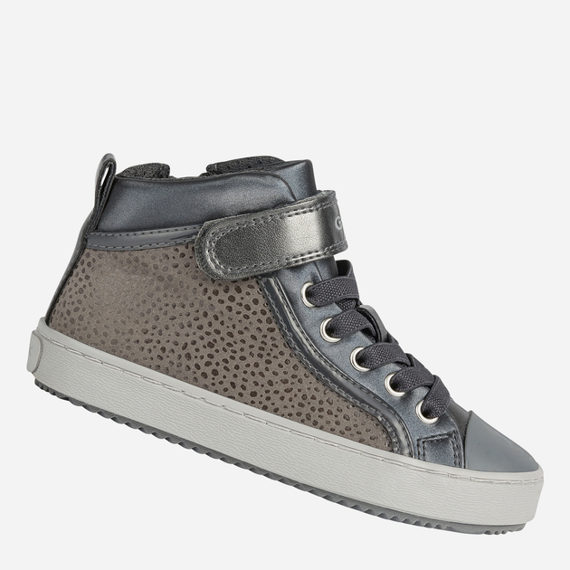 Trampki dziecięce dla dziewczynki wysokie Geox Sneakers J744GI0DHAJ-C9002 27 Szare (J744GI0DHAJC900227) - obraz 2