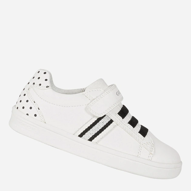 Sneakersy dziecięce dla dziewczynki na rzepy Geox Sneakers J154MD000BC-C0404 33 Białe (8054730974478) - obraz 3