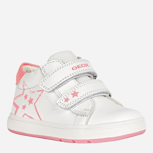 Дитячі кеди для дівчинки Geox First Steps B044CC08558-C1441 22 Білі (8054730995091) - зображення 3