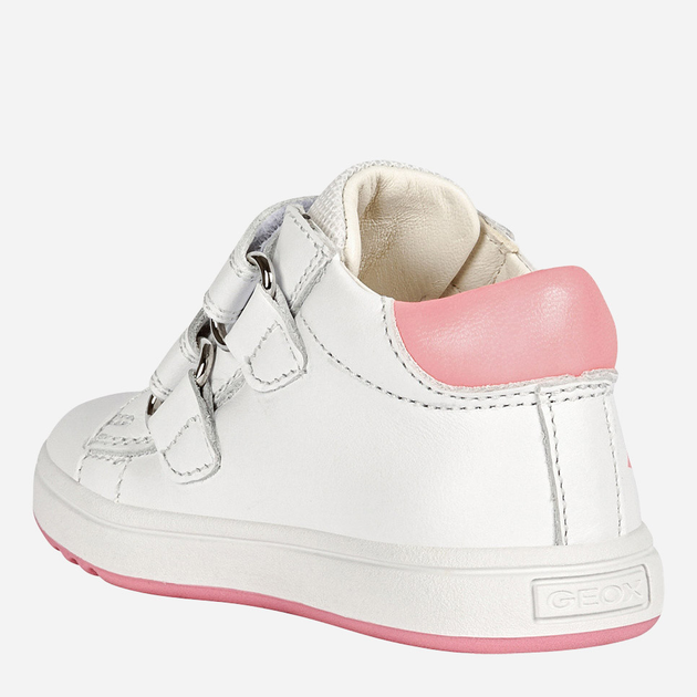 Дитячі кеди для дівчинки Geox First Steps B044CC08558-C1441 25 Білі (8054730995121) - зображення 4