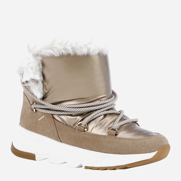 Śniegowce damskie Geox D16HXC022FU-C6777 36 23.4 cm Jasno-brązowe (8050036419033) - obraz 2