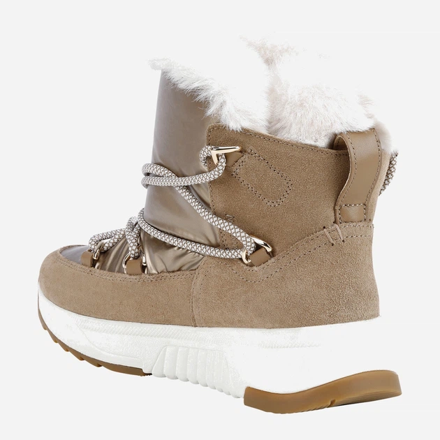 Śniegowce damskie Geox D16HXC022FU-C6777 36 23.4 cm Jasno-brązowe (8050036419033) - obraz 4