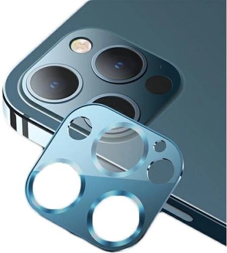Zestaw szkieł hartowanych USAMS Camera Lens Glass do aparatu iPhone 12 Pro Max metal niebieski (6958444940298) - obraz 1