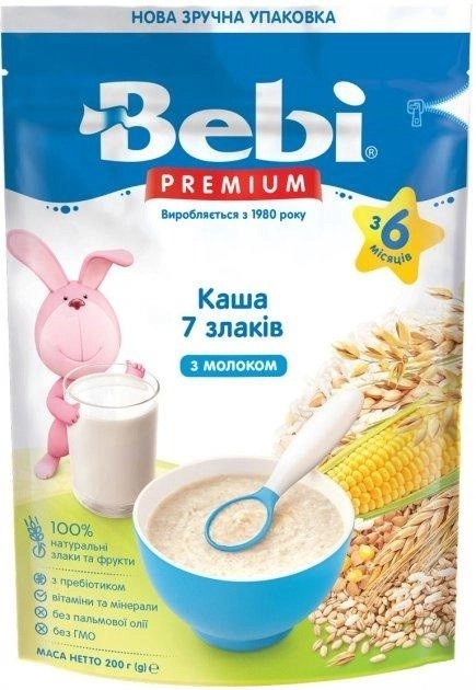 Каша молочна Bebi 7 злаків з 6 місяців 200 г - зображення 1