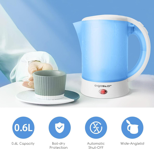 Електричний чайник Aigostar 0,6 л Walking Drip 30JQK 650 Вт - зображення 2