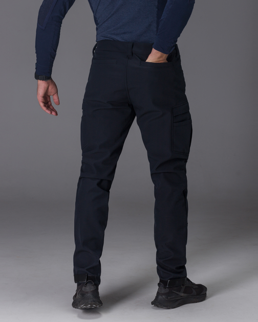 Тактичні штани чоловічі утеплені BEZET Капеллан 9821 XXL Сині (2000000003788) - зображення 2