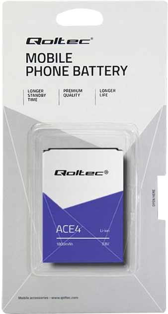 Акумулятор Qoltec Samsung Galaxy Ace 4 1800 mAh (5901878520896) - зображення 1