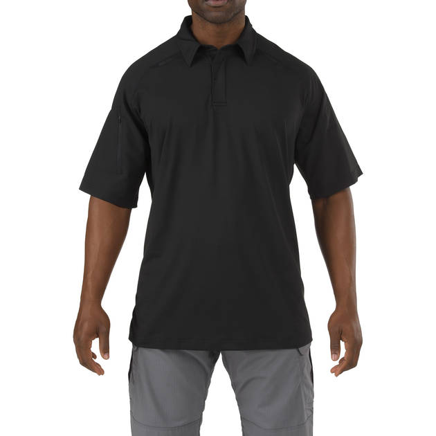 Футболка Поло тактична з коротким рукавом 5.11 Tactical RAPID PERFORMANCE POLO - SHORT SLEEVE Black M (41018-019) - изображение 1