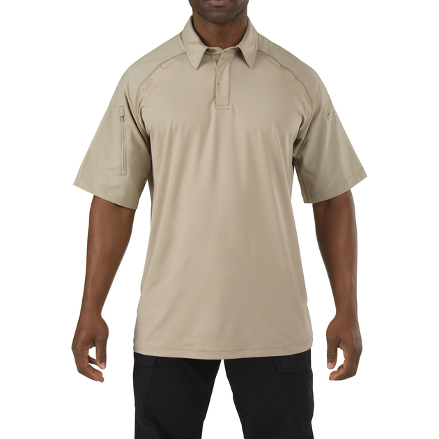 Футболка Поло тактична з коротким рукавом 5.11 Tactical RAPID PERFORMANCE POLO - SHORT SLEEVE Silver Tan XL (41018-160) - изображение 1