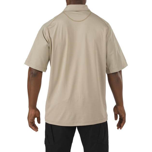 Футболка Поло тактична з коротким рукавом 5.11 Tactical RAPID PERFORMANCE POLO - SHORT SLEEVE Silver Tan S (41018-160) - изображение 2