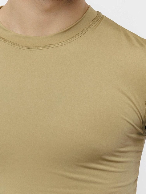 Чоловіча тактична футболка XXL колір бежевий Flas ЦБ-00215127 - зображення 2