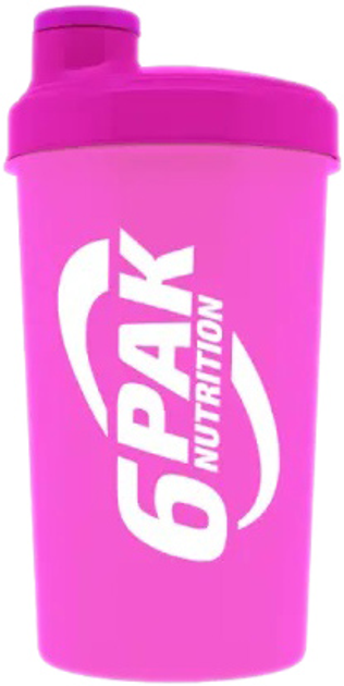 Shaker 6PAK Nutrition New Workout 700 ml Neonowo-różowy (5902811813013) - obraz 2
