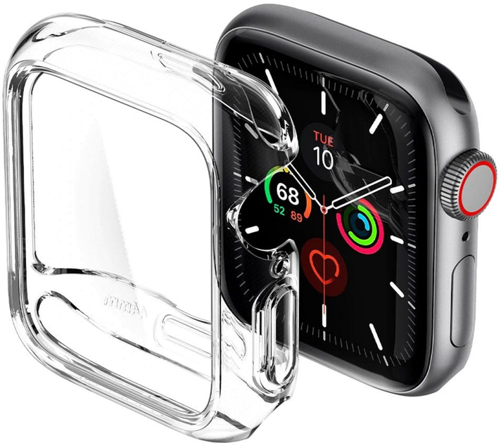 Чохол Spigen Ultra Hybrid ACS00428 для Apple Watch Series 4/5/6/SE 44 мм Transparent (8809685622932) - зображення 2