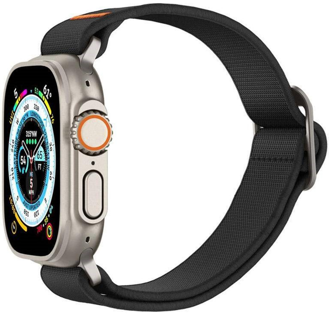 Ремінець Spigen Fit Lite Ultra AMP05983 для Apple Watch Series 1/2/3/4/5/6/7/8/SE/Ultra 42-49 мм Black (8809896743365) - зображення 3