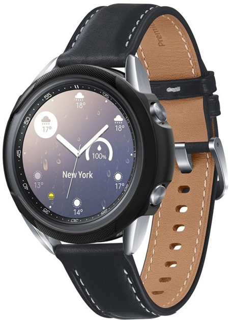 Etui Spigen Liquid Air ACS01561 do Samsung Galaxy Watch 3 41 mm Czarny (8809710755420) - obraz 1