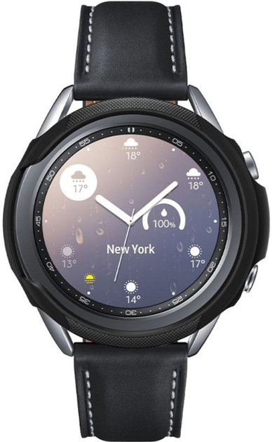 Etui Spigen Liquid Air ACS01561 do Samsung Galaxy Watch 3 41 mm Czarny (8809710755420) - obraz 2
