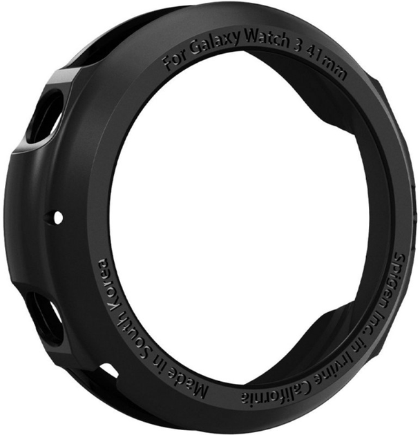 Etui Spigen Liquid Air ACS01561 do Samsung Galaxy Watch 3 41 mm Czarny (8809710755420) - obraz 4