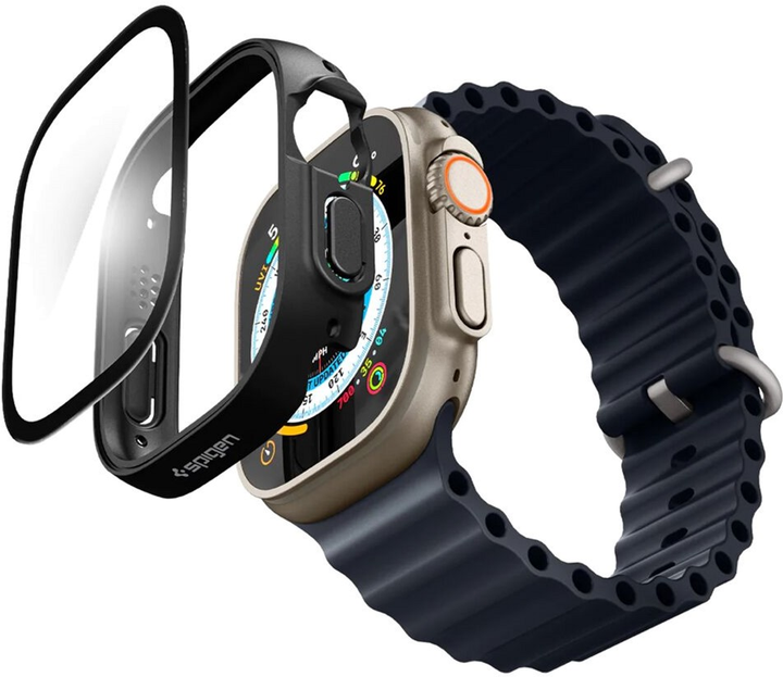 Etui Spigen Thin Fit 360 ACS05558 do Apple Watch Ultra 49 mm Czarny (8809811869750) - obraz 4