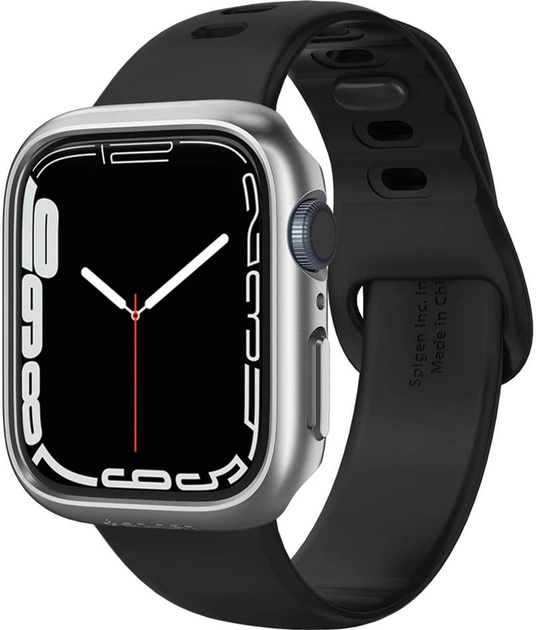 Чохол Spigen Thin Fit ACS04178 для Apple Watch 7 45 мм Graphite (8809811857634) - зображення 2