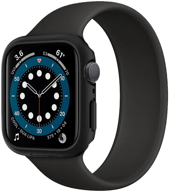 Pasek Spigen Thin Fit 062CS24474 do Apple Watch Series 4/5/6/7/SE 44-45 mm Czarny (8809613760408) - obraz 2
