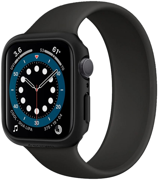 Ремінець Spigen Thin Fit 062CS24474 для Apple Watch Series 4/5/6/7/SE 44-45 мм Black (8809613760408) - зображення 2