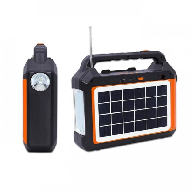 Фонарь EP-0158 с аккумулятором-радио-Блютуз с солнечной панелью 6V 3W - изображение 1